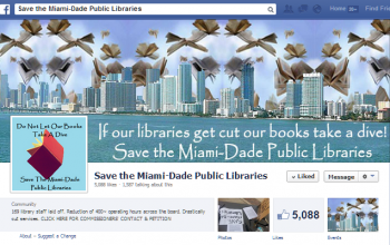 Save the Miami-Dade Public Libraries Facebook page
